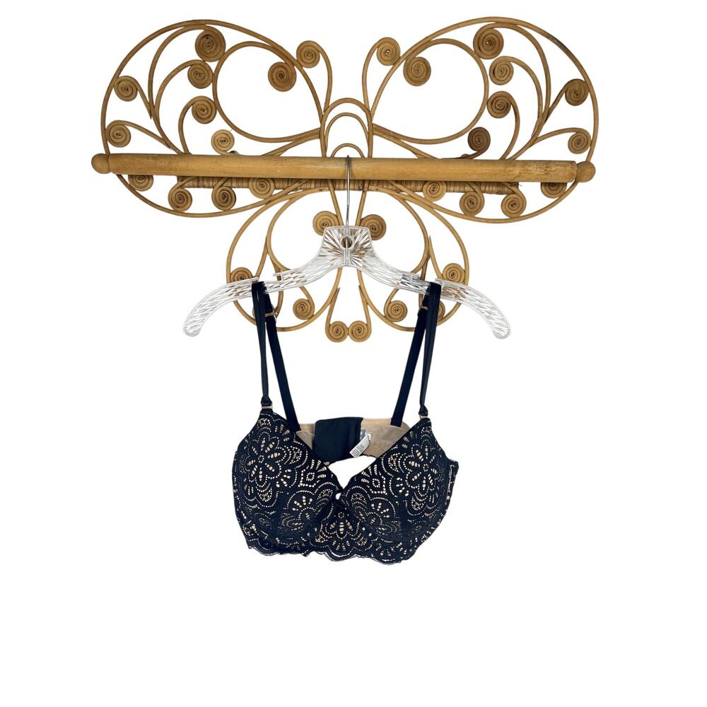 Aerie black underwire bra lace black 36D
